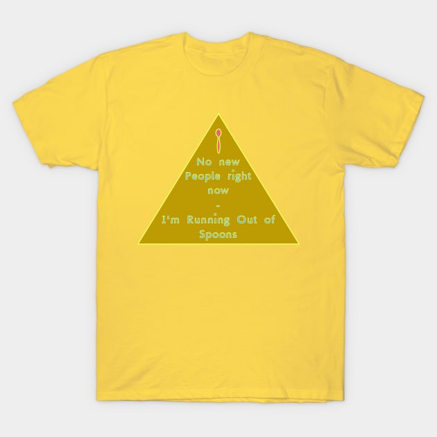 Communicaion Preference: No Spoons T-Shirt by LondonAutisticsStandingTogether